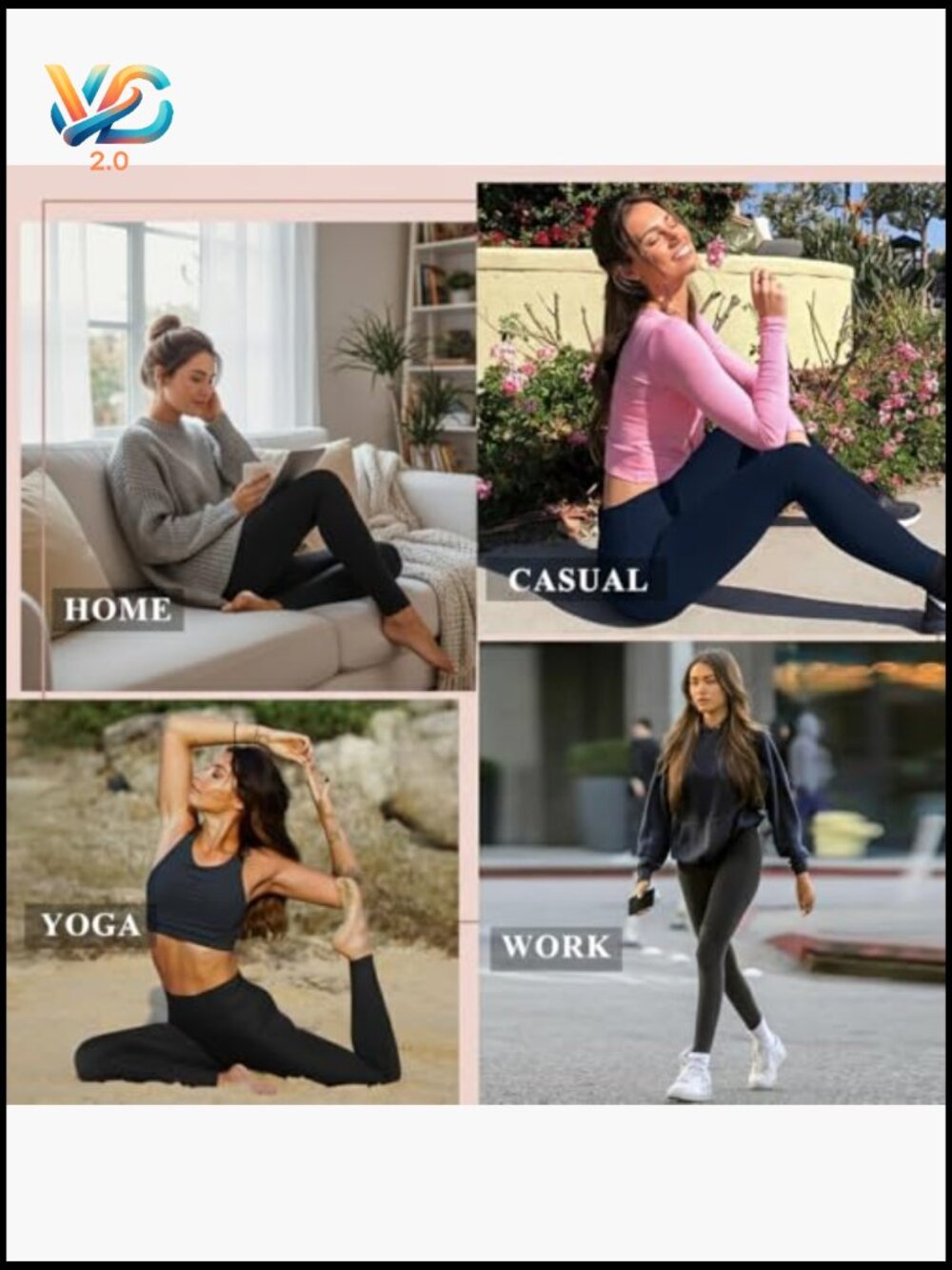 7 Pack High Waisted Capri Leggings Tummy Control Yoga Running Tights Women - Picture 6 of 6